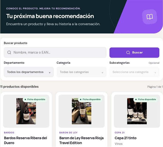 Catalogue with search, filters and products